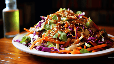 Asian Slaw Salad with Peanut Dressing