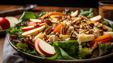 Autumn Harvest Salad with Maple Dijon Dressing