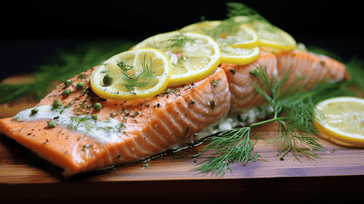 Baked Salmon with Lemon and Dill