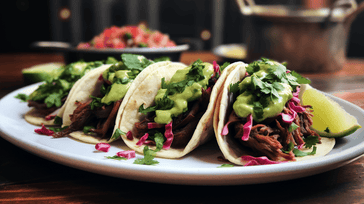 Beef Tacos with Homemade Guacamole