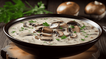 Creamy Mushroom and Wild Rice Soup