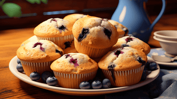 Fresh Blueberry Muffins