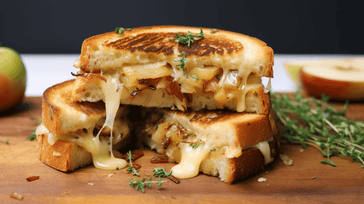 Gourmet Grilled Cheese with Gouda, Apple, and Caramelized Onion
