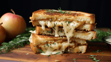 Gourmet Grilled Cheese with Gouda, Apple, and Caramelized Onion