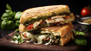 Grilled Chicken and Pesto Panini
