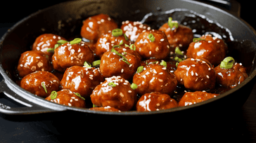 Honey Sriracha Glazed Meatballs