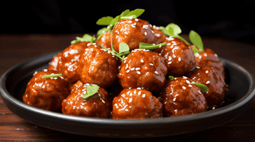 Honey Sriracha Glazed Meatballs