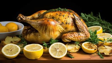 Lemon Herb Roasted Whole Chicken