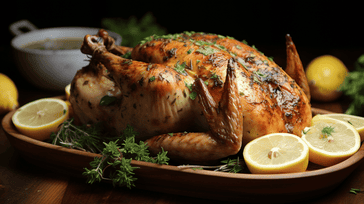Lemon Herb Roasted Whole Chicken