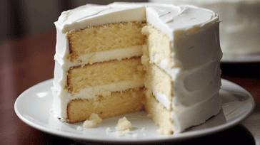 Moist Vanilla Cake with Buttercream Frosting