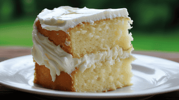 Moist Vanilla Cake with Buttercream Frosting
