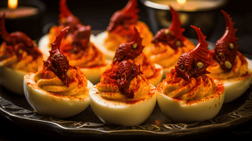 Spicy Sriracha Deviled Eggs