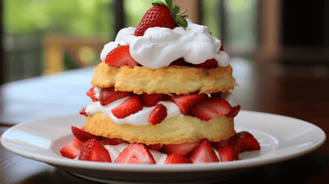 Strawberry Shortcake with Fresh Whipped Cream