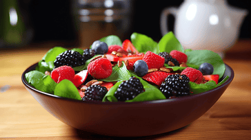 Summer Berry Spinach Salad with Citrus Dressing