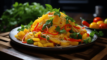 Thai Mango Salad with Lime Dressing