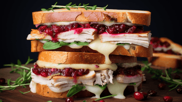 Turkey and Cranberry Sandwich with Brie